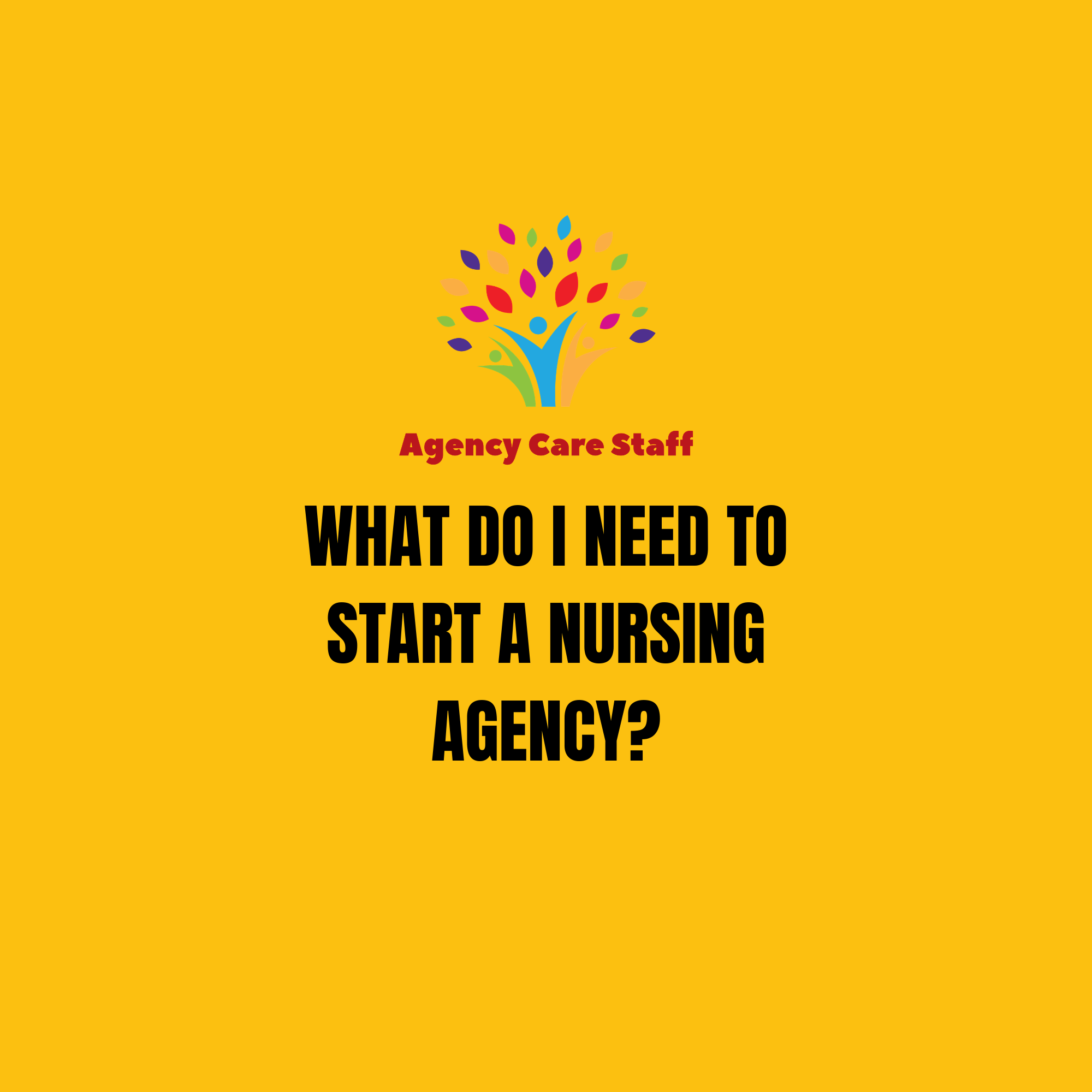 what do i need to start a nursing agency